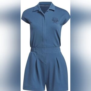 $110 NEW Women's adidas Go-To Romper Preloved Ink Blue Medium